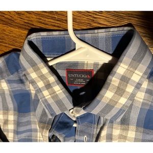 UNTUCKit Plaid Cotton Button Up Shirt #765